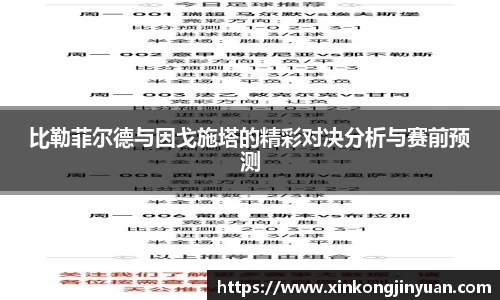 比勒菲尔德与因戈施塔的精彩对决分析与赛前预测